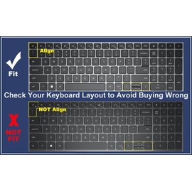 Keyboard Cover for Dell Latitude 5550 5540 5530 5531 5520 5521 3540 15.6" Laptop Keyboard Skin, Dell Precision 3560 3561 3570 3571 3580 3581 3590 3591 15.6" Laptop Keyboard Cover Protective Skin-Clear