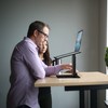BESIGN LSX6 Computer Holder Stand, Ergonomic Adjustable Notebook Riser for