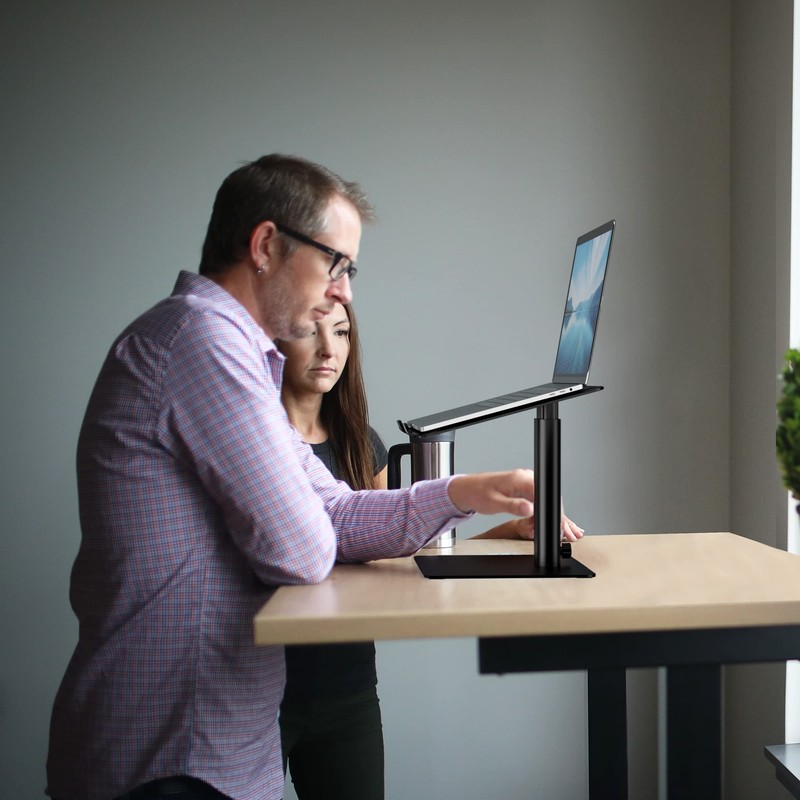 BESIGN LSX6 Computer Holder Stand, Ergonomic Adjustable Notebook Riser for