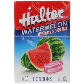 Halter Sugar Free Candy, Watermelon, 1.4-Ounce Boxes (Pack of 8)