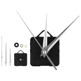jojofuny Quartz Clock Mechanism Kit Clock Numerals Set Movement Mechanism with 3 Silver Hands for DIY Clock Repairment Parts
