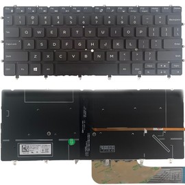 TLBTEK Backlight Keyboard Replacement Compatible with Dell XPS 13 9317 9305 9370 P82G 9380 Series Laptop