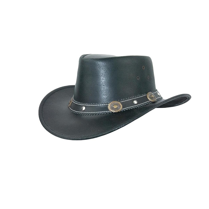 Black Jungle Reedley Leather Hat, Classic Western Hat, Cowboy Hat,