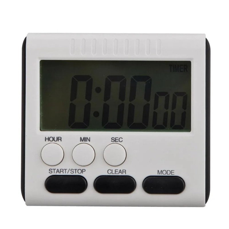 Partslety Digital Kitchen Timer With LCD Screen 24 Hour Countdown