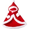 ANIAC Pet Christmas Costume Poncho Cape with Hat Santa Claus