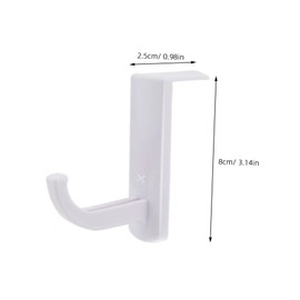 SUPVOX 5pcs Headphone Hanger Hook Wall Mount Over Ear Headset Holder for Tidy Desktop Multi-Functional Monitor Storage Simple Design for Cables and Accessories Organization