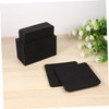 ABOOFAN 8pcs Black Water Absorption Felt Coasters Thickened Nonwoven Insulation