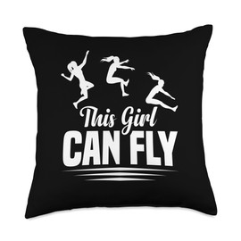 Long Jump Cleats Track and Field Shoes Long Jumper Throw Pillow