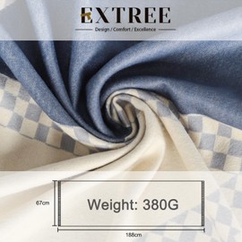 EXTREE Scarfs for Women Pashmina Silky Shawl Wrap for Evening Dressing Blanket Open Front Poncho Cape