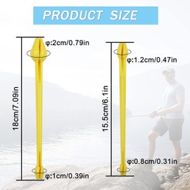 Portable Fishing Unhooking Disgorger 6pcs Plastic Fish Hook Remover Extractor Easy Hook Extractor Fishing Accessories for Outdoor Lake Sea Ice Fishing