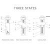 Universal Toilet Seat Bolts and Screws,Quick Release Top Hinge Fixings,Easy