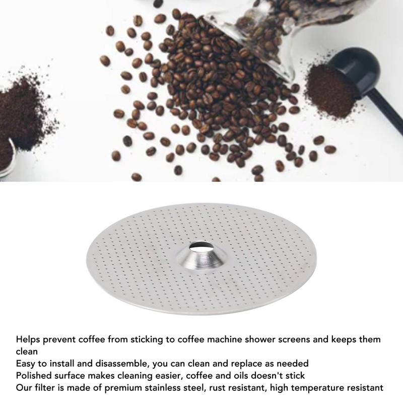 Puck Screen Stainless Steel Reusable Rust Proof Coffee Filter Mesh