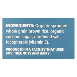 UD_One Degree Organic Foods Sprouted Brown Rice Crisps Cereal Case of 6-8 oz Grain Snacks
