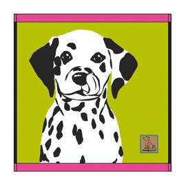 Marushin 0765001600 Carry Towel, Hand Towel, Wonderful Piece, Love Eyes, Dalmatian, Compact, Handkerchief, Character, 100% Cotton, Antibacterial, Odor Resistant, Gift, Birthday