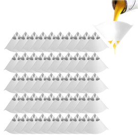 Pack of 50 Paint Sieves Paint Filter, Nylon Disposable Conical Paper Paint Sieves Micron Filter Funnel Filters, Paper Paint Filter Colour Sieves, Paper Paint Sieves, Paper Paint Filter for Car Paint