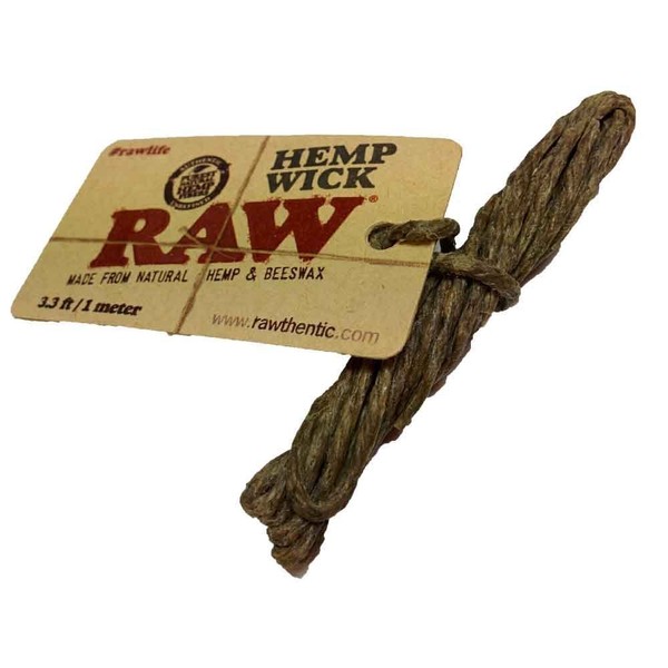 Raw Natural Hemp Wick 1 Meter/3.3ft