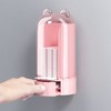 Cotton Pad Dispenser Automatic Dustproof Transparent Wall Mounted Wall Mounted