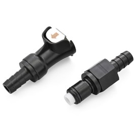 Daytona 63815 Fuel Hose Joint, Bike Hose Inner Diameter 0.3 inch (8 mm) Diameter, One-touch Attachment, Quick Release Fuel Line Joint