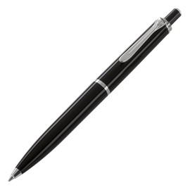 Pelikan K205 Ballpoint Pen with Silver Fittings and Clip, Black Laquer Barrel (971887)