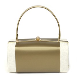 kimonocafe Kimonocafe Long Sleeve Bag, Made in Japan, Simple, Plain, Large, Classic, Adult, Visiting Wear, Coming of Age Ceremony, gold