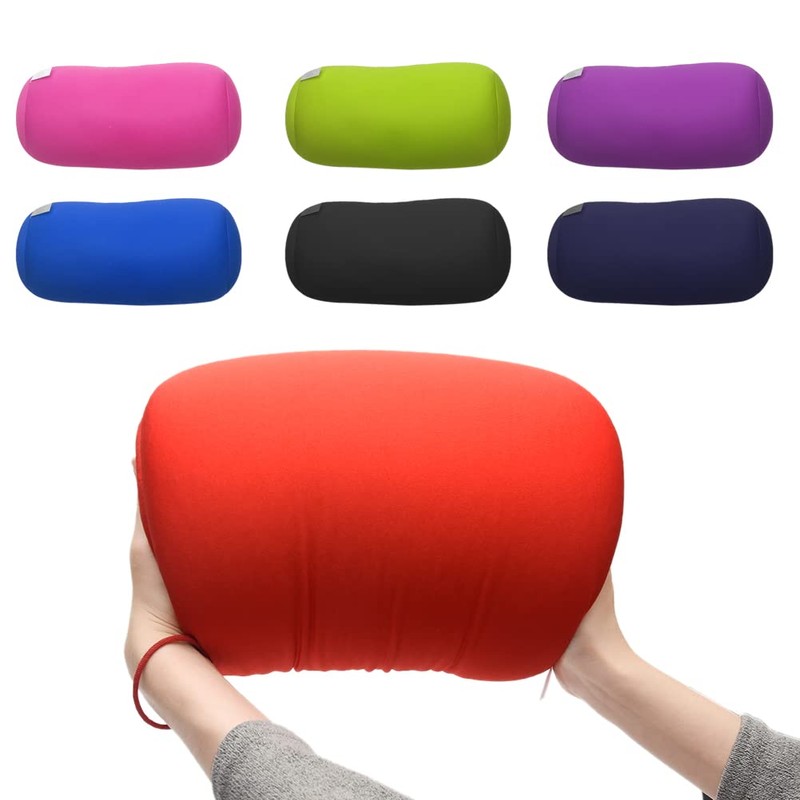 Kisbeibi Microbead Pillows, Super Soft Microbead Roll Cushion Squishy Bolster