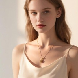 Gold Cross Necklace for Women with Virgin Mary Pendant Dainty Crucifix Necklace Adjustable Length Non Tarnish Gold Plated Religious Jewelry