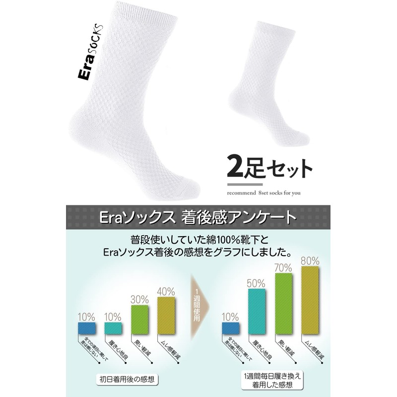 Kenkobahands Gill Socks, Bamboo Fiber Mixed Socks, Antibacterial, Deodorizing, Men's,