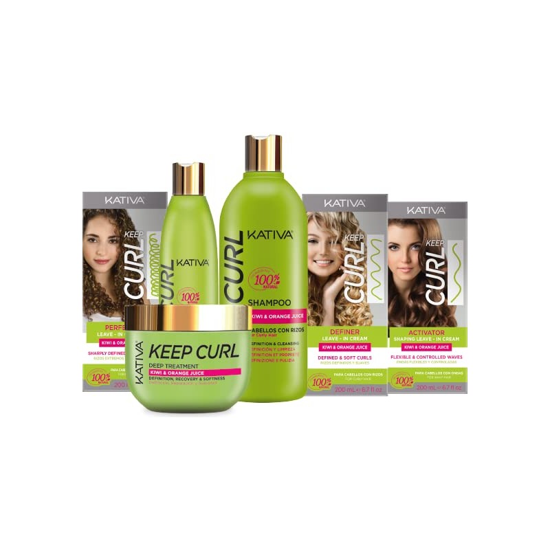 KATIVA Keep Curl Champú para Cabello Rizado 250 ml con