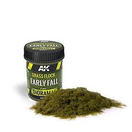 AK-Interactive Grass Flock 2mm Early Fall - Model Building Paints and Tools # 8221