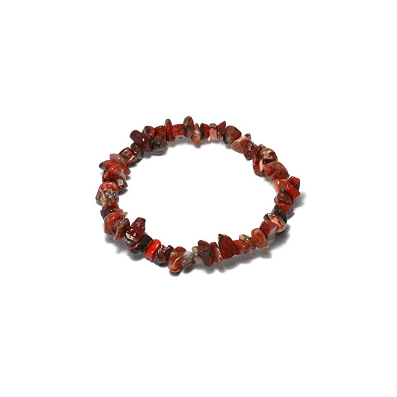 Poppy Jasper Gemstone Chip Bracelet