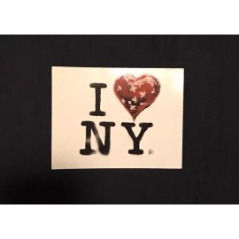 Banksy I Love New York Postcard