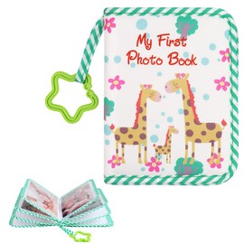 Baby Photo Album,Soft Cloth Baby Photo Album,My First Photo Album for Baby,Photo Album My First Family Album,Cute Giraffe Photo Album,Easy to Clean Suitable as a Gift for Babies and Toddlers