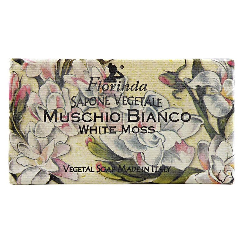 Florinda Flowers White Moss Vegetal Soap Bar 50 G 1.76