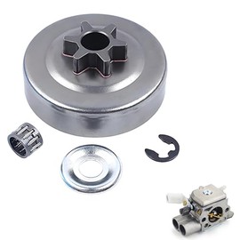3/8 Inch 6 Teeth Sprocket for Stihl Chainsaws Models 017, 018, 021, 023, 025, MS170, MS180, MS210, MS230, MS250 - Includes Coupling, Needle Bearing, Disc and Snap Ring, Replaces Part 1123 640 2005