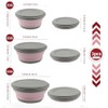 Collapsible Bowl, 3 Pcs Food Grade Silicone Camping Bowl, Expandable