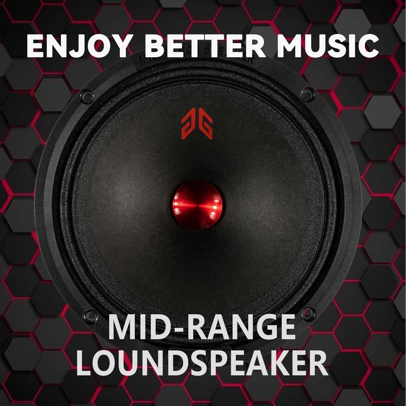 GRTSKY MX65P1 Loudspeaker 6.5 Inch Midrange 200 Watts 4 Ohms Red