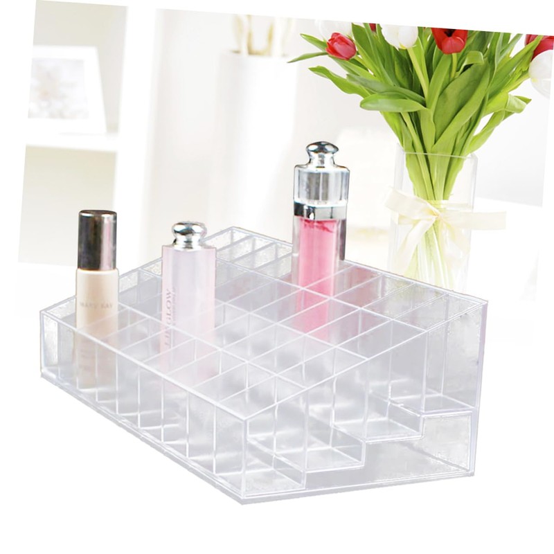 Baluue Clear Lipstick Organizer Space Makeup Storage Display Stand for