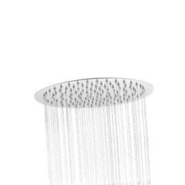 SOLVEX Cabeza de Ducha de Lluvia de Alta Presión de 10 Pulgadas, Cabezal de Ducha de Lluvia Grande, Hecho de Acero Inoxidable, para los Cabezales de Ducha de Su Baño, Acabado Cromado, SP-50021