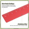 QUARKZMAN Straight Ruler 15 cm Metric Metal Aluminium Alloy Measuring
