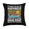 Drag Boat Racing Speedboat Driver Drag Boat Lover Throw Pillow,