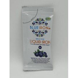 Blue Iron Original Liquid Iron Supplement – Single-Dose 30 g Sachets – Fast-Absorbing Iron Formula – Gentle, Great-Tasting Daily Iron Support
