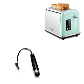 BoxWave Stylus Pen Compatible with Redmond Toaster BP-2032DB (1.5 in) - mini Capacitive Stylus, Small Rubber Tip Capacitive Stylus Pen - Jet Black