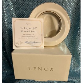 Lenox The Ivory And Gold Memorable Frame, New In Box, With COA