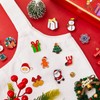 MTLEE 16 Pcs Christmas Brooch Pin Set Xmas Brooch Button