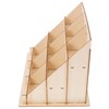 SHINEOFI Wooden Card Display Stand Display Shelves 3 Tiered Display