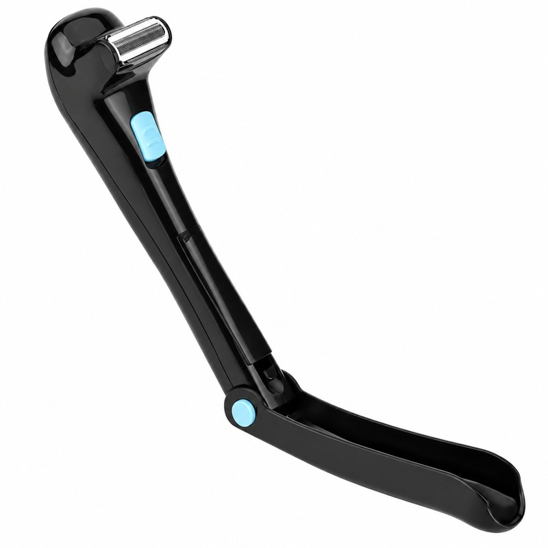 Electric Back Shaver for Men, Foldable Long Handle Body Groomer,