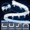 AJAZZ 100% Blackout Accordion Room Divider Curtains - with Flexible