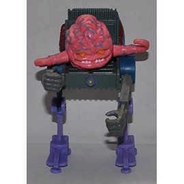 Vintage Krang with Chair (1989) - Playmates Action Figure - TMNT Doll Toy - Loose Out of Package & Print (OOP)