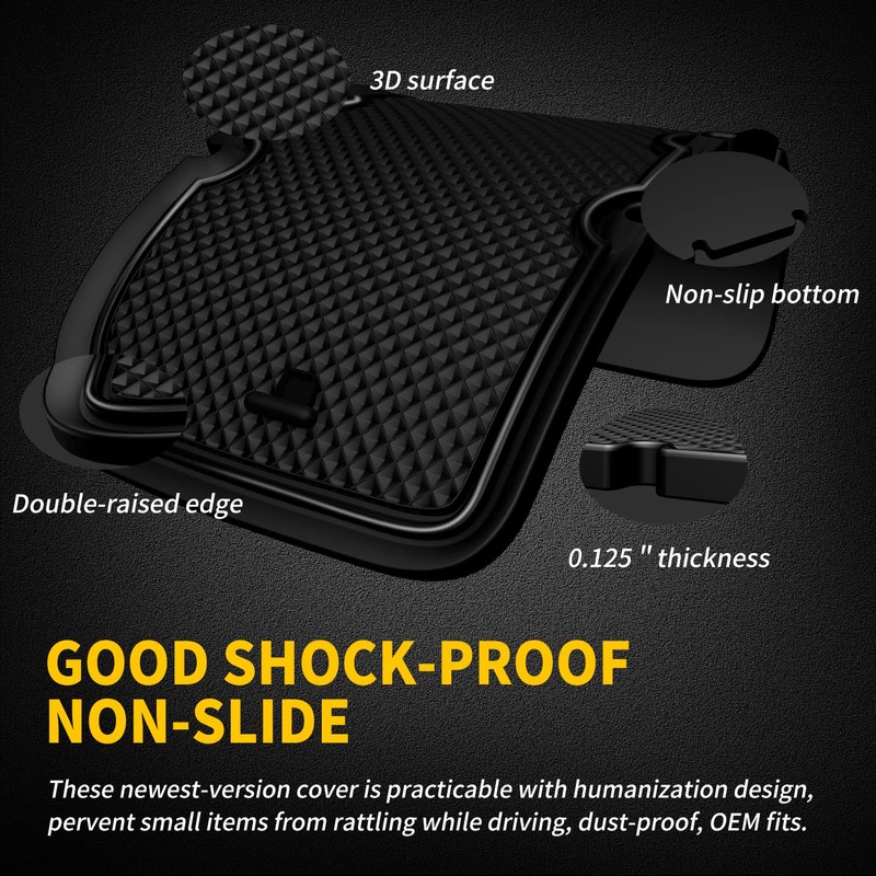 Asgohme Fit for Toyota Tacoma 2005-2015 Accessories, Upgraded Custom Non-Slip
