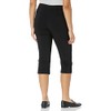 Briggs New York Womens Pull On Capri Pocket Casual Pants,
